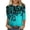 Sky Blue #04, variant on 3/4 Length Sleeve Womens Tops Dressy Casual Clothing Shirts Summer Outfits 2026 Beach Vacation Hawaiian Clothes Hawaiian Beach Shirt