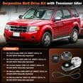 thumbnail image 2 of Unique Bargains 90K-38279A Tensor de correa serpentina con kit de polea tensora para Ford Fusion 2006-2009 Kit de tensor de correa de transmisión para Mercury Mariner 2008, 2 of 7