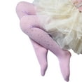 thumbnail image 3 of Kids Toddler Nylon Girls Fishnet Tights, Glitter Rhinestone Pantyhose Hollow Out Stockings, 3 of 6