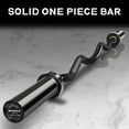 thumbnail image 7 of RitFit 2 Inch EZ Curl Bar with Weights, 700LBS Weight Capacity Olympic Curl Barbell for Bicep, Tricep and Weight Lifting Exercises (Black(with 85LB Weights)), 7 of 7