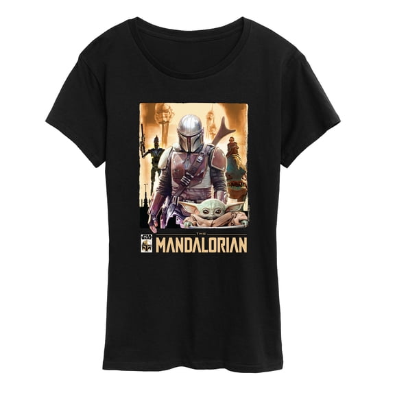 Star Wars - Mandalorian Collage - Women's Short Sleeve Graphic T-Shirt