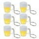 thumbnail image 1 of KAKOWELY 6 llaveros de acrílico con forma de vaso de cerveza de imitación, 1 of 4