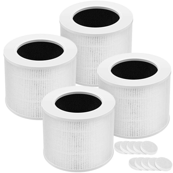 Paquete de 4 filtros compatibles con el minipurificador de aire LEVOIT Core