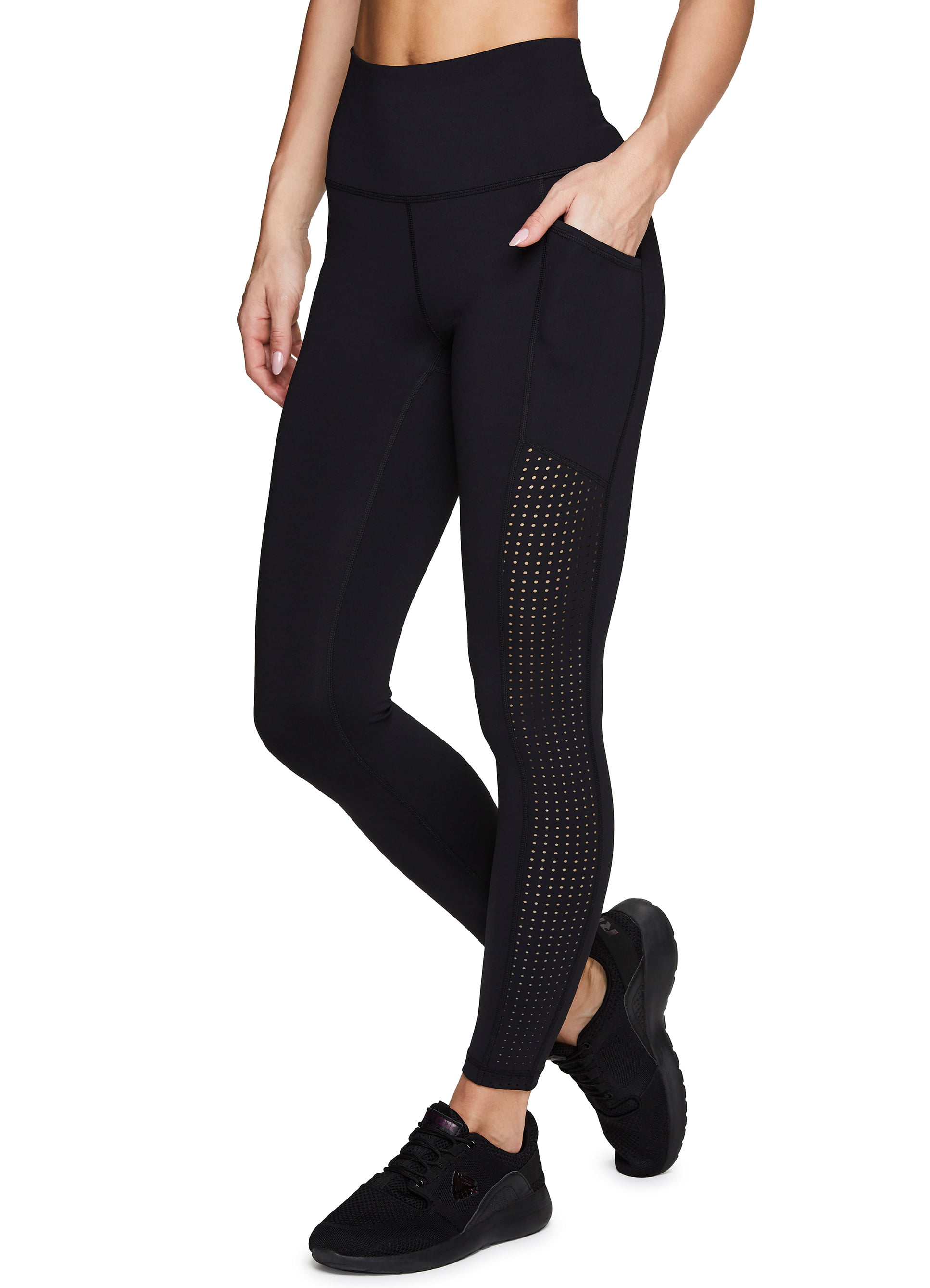 RBX Active Womens Workout Yoga 7/8 Ankle Legging with Side Detail 