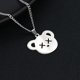 thumbnail image 1 of 2023 Hip Hop collar con colgante de acero de titanio para Mujeres Hombres lindo Kpop moda coreana garabato collar pareja regalo de fiesta, joyería, 1 of 5