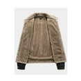 thumbnail image 3 of Winter Fleece Fashion Shawl Collar Jacket Casual Coat (XL, Black), 3 of 6