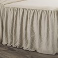 thumbnail image 2 of Lush Decor Ruffle Skirt Bedspread Neutral 3Pc Set Full, 2 of 6