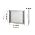 SKYSHALO BBQ Outdoor Kitchen Door Stainless Steel 24x17 Inch Island