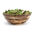 thumbnail image 3 of Lipper International Footed Flared Bowl, Large, Brown, 3 of 8