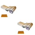 thumbnail image 3 of Riwesomey Película opaca de ventana personalizada de PVC para una apariencia elegante, película de cubierta frontal de coche autoadhesiva, Oro degradado 20 cm * 150 cm 2piezas, 3 of 6