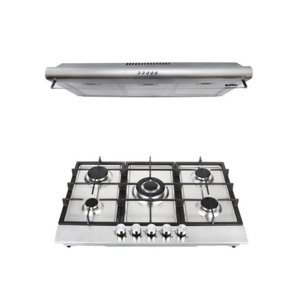 Combo Foggia parrilla y campana 80 cm Acero SUPRA Combo Foggia parrilla y campana 80 cm Acero