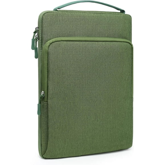 shiyou-15-16 Inch Laptop Bag Sleeve for MacBook Pro 16 M4 M3 M2 M1 2024-2019, 15" Surface Book, Notebook Case for 15" 15.6" Dell HP Lenovo ThinkBook Asus Acer Samsung Huawei, Grass Green