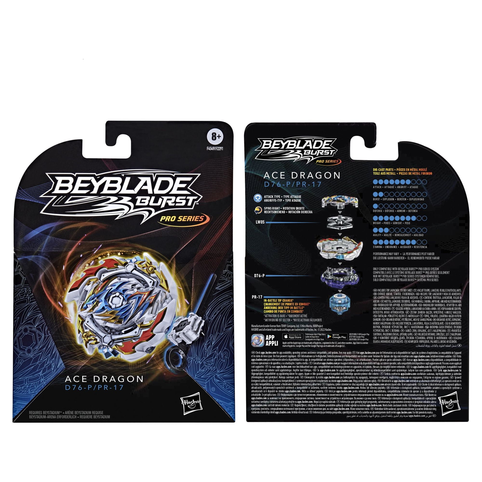 Beyblade Burst Pro Series Prime Apocalypse Spinning Top Starter Pack --  Battling Game Top with Launcher Toy - Beyblade