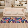thumbnail image 2 of Yayeee Runner Rug for Bedroom 2'x6' Machine Washable Hallway Non Slip Mat, Colorful Art Leaves Pattern, 2 of 8