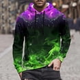 thumbnail image 6 of Women's Graphic Hoodies Trendy 3D Printed Drawstring Hooded Sweatshirt Pullover Long Sleeve Tops for Women and Men (XL, Green), 6 of 8