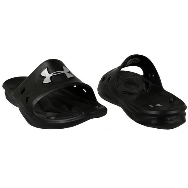Under Armour Men s Locker III Slide Sandal Black 001 Metallic