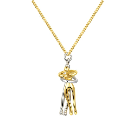 1pc Stylish Couple's Necklace Figure Pendant Necklace Valentine's Day Gift