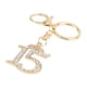 thumbnail image 5 of Llavero Con Colgante Número 15 De Diamantes De Imitación Con Cierre De Mosquetón, Llavero Con Número Brillante Para Bolsos, Accesorio Elegante, Regalo Para Mujeres Y Niñas,, 5 of 7