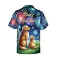 thumbnail image 2 of Happy New Year Golden Retriever Family Cheer Winter Midnight Firework Hawaiian Shirt Breathable Summer Unisex Merch Goldens Dog Lover Gifts Idea - 02025, 2 of 6
