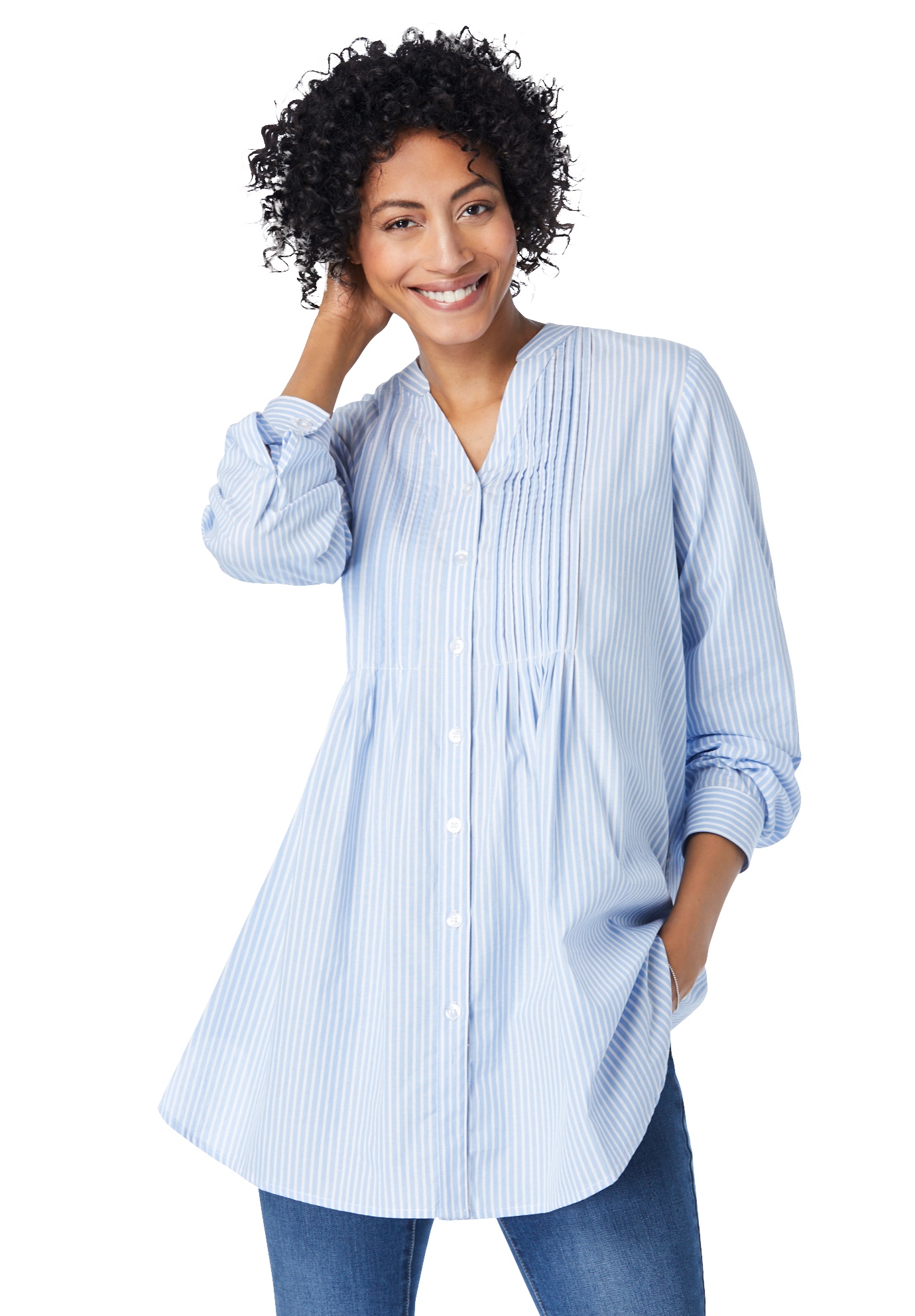 Plus Size Perfect Pintuck Tunic 
