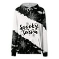 thumbnail image 6 of Kaprioy Halloween Sweatshirts for Women Pullover Sweatshirt Drawstring Fall Fashion Spooky Spider Printed Hoodie Long Sleeve Tops with Pocket Grey, XXL, 6 of 6