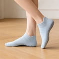 thumbnail image 4 of 1 par de calcetines deportivos para mujer, de algodón, antideslizantes, que absorben la humedad, cómodos y elásticos., 4 of 8