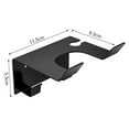 thumbnail image 2 of Elegante soporte de secador de pelo negro montado en la pared para un diseño duradero de acero inoxidable, 2 of 10