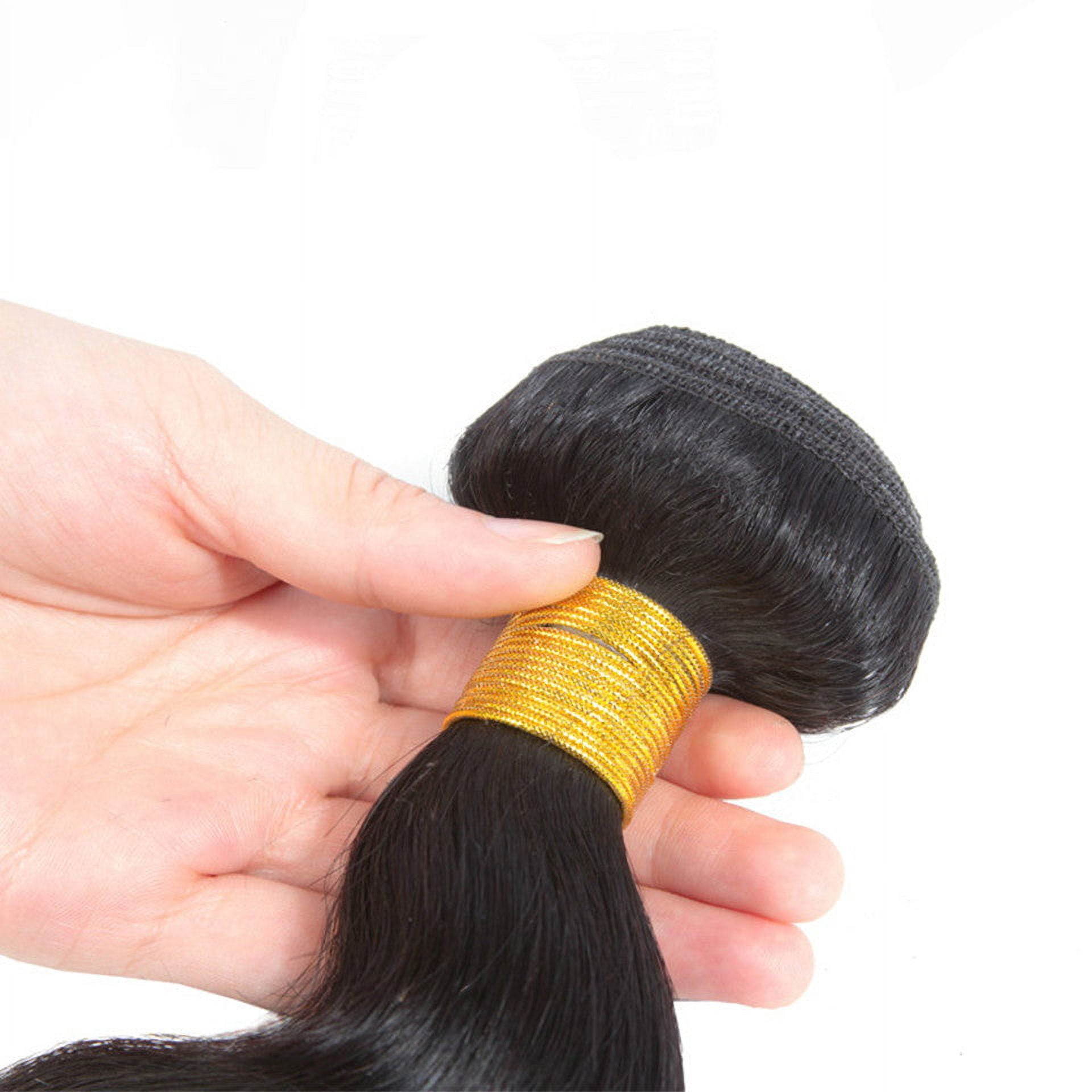 Brazilian Sew In Bundles Hair Extension Body Wave Real Virgin Remy Human Hair 100g Natural color 10"