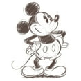 thumbnail image 2 of Boy's Mickey & Friends Retro Mickey Mouse Sketch Graphic Tee White Small, 2 of 4