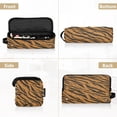 thumbnail image 5 of Hair Tool Organizer Bag with Heat Resistant Mat Removable Travel Storage Case for Hot Air Brushes Curling Irons Tiger Stripes Pattern, 5 of 8