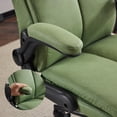 thumbnail image 5 of Fusion Rolling Ergonomic Office Desk Chair with Padded Flip-up Arms, 360° Swivel High Back Executive Computer Task Chair with Wheels for Game,Home Small Space, Study Room, Reading Room,Pu Green, 5 of 9
