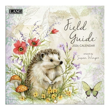Lang, Field Guide 2026 Mini Wall Calendar, 7'' X 7'', 12-Month Calendar with Stapled Binding