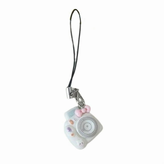 6 Color Option Miniature Camera Keychain Adorable Macaron Design Phone Lanyard Stylish Jewelry Charm For Backpacks