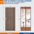 thumbnail image 2 of Magnetic Screen Door,Keep Bugs Out,Print, Breeze in - Self-Seal Magnets, Retractable Mesh Net Closure -100x210CM, 2 of 5