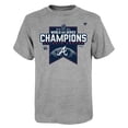 thumbnail image 2 of Youth Heathered Gray Atlanta Braves 2021 World Series Champions Locker Room T-Shirt, 2 of 4