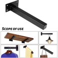 thumbnail image 2 of Matte Black Finished Floating Shelf Bracket, Invisible Design Easy To Install for Shelves, Wine Racks, Offices, Garages (Pack Of 4), 2 of 5