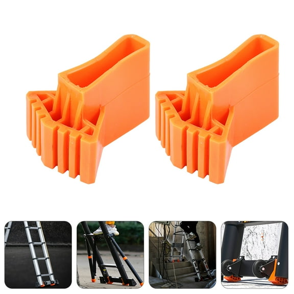 Stri 2pcs Folding Ladder Feet Protective Covers Practical Ladder Leg Non-skid Covers