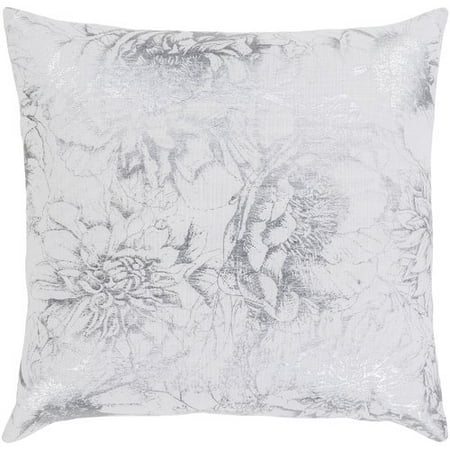Surya Crescent Modern Floral Cotton Throw Pillow Walmart Com