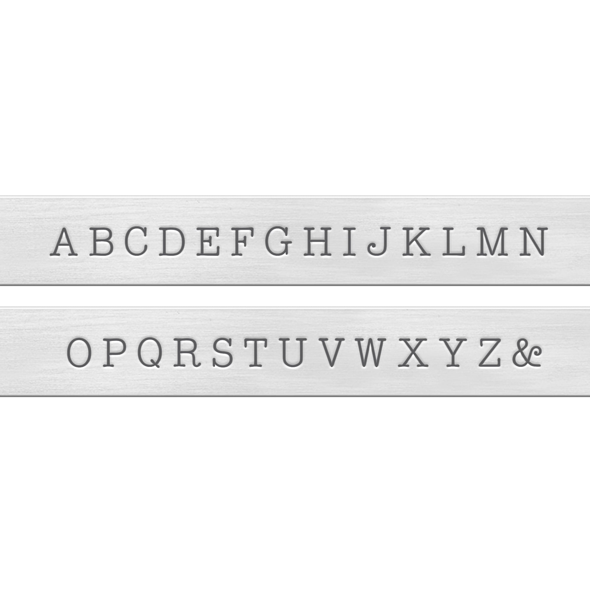 ImpressArt Basic Uppercase Typewriter Letter Stamps - 3mm