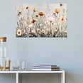 thumbnail image 3 of Soscooter Canvas Wall Art For Living Room Wall Decor For Bedroom Office Wall Decoration Neutral Wildflower Landscape Painting Pictures Artwork Room Aesthetic Home Decor 36x24 inches, 3 of 8