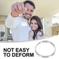 thumbnail image 6 of LEORX 200Pcs Small Plated Silver Metal Key Rings for Daily Use with Sturdy Split Rings and Smooth Rust Resistant Surface, 6 of 6
