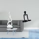 thumbnail image 2 of Escultura Abstracta De Resina Con Forma De Llama De Fuego, Adorno Moderno Para Escritorio, Patio, Oficina, Estantería, Armario, Dormitorio, Chimenea, Regalo, 2 of 8