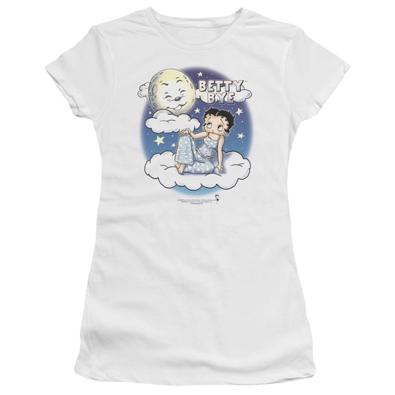 Betty Boop - Betty Bye - Juniors Teen Girls Cap Sleeve Shirt - X-Large