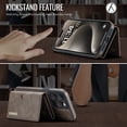 thumbnail image 2 of ELEHOLD Case for iPhone 15 Pro Max, Magnetic 2 in 1 Detachable Leather Wallet Case with Card Holder & Stand,Coffee, 2 of 6