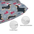 thumbnail image 3 of Balery Christmas Hat Dachshund Funda de Cojín Estampada, Regalos para Mujeres, Regalos de Amor para Ella, Regalos para Novia o Esposa, Funda de Almohada-20"x30", 3 of 6