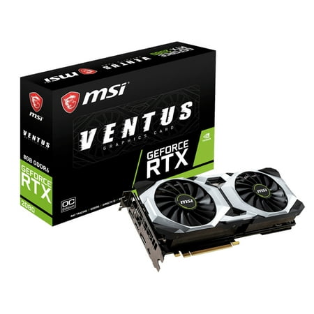 MSI GeForce RTX 2080 VENTUS 8G OC GeForce RTX 2080 Graphic Card - 1.52 GHz Core - 1.80 GHz Boost Clock - 8 GB (Best Graphic Card For Price)