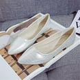 thumbnail image 3 of AUDeals Womens Elegant Hollow Cloth Flats Breathable Mesh Non Slip Casual Single Shoes (Silver, 42), 3 of 3