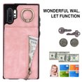 thumbnail image 2 of Feishell for Samsung Note 10 Plus, Case Wallet with Card Holder Functional Two Way Kickstand Durable Zipper Pocket RFID Blocking Leather Protective Leather for Samsung Galaxy Note 10 Plus, Pink, 2 of 12