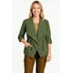 thumbnail image 1 of Gabardina con estilo solapa de cascada Verde olivo CH / MD, 1 of 2