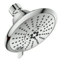 thumbnail image 2 of Westbrass CO562-26 5" Round Thin 5-Function Adjustable Spray Shower Head with 10" Wall Mount Arm, Polished Chrome, 2 of 8